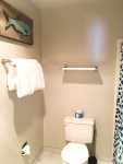 Full bathroom - bath and shower to the right